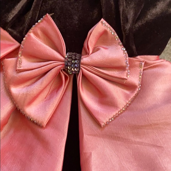 🌆 ISOBELLA & CHLOE HOLIDAY VELVET SATIN DRESS 2T - Picture 3 of 8